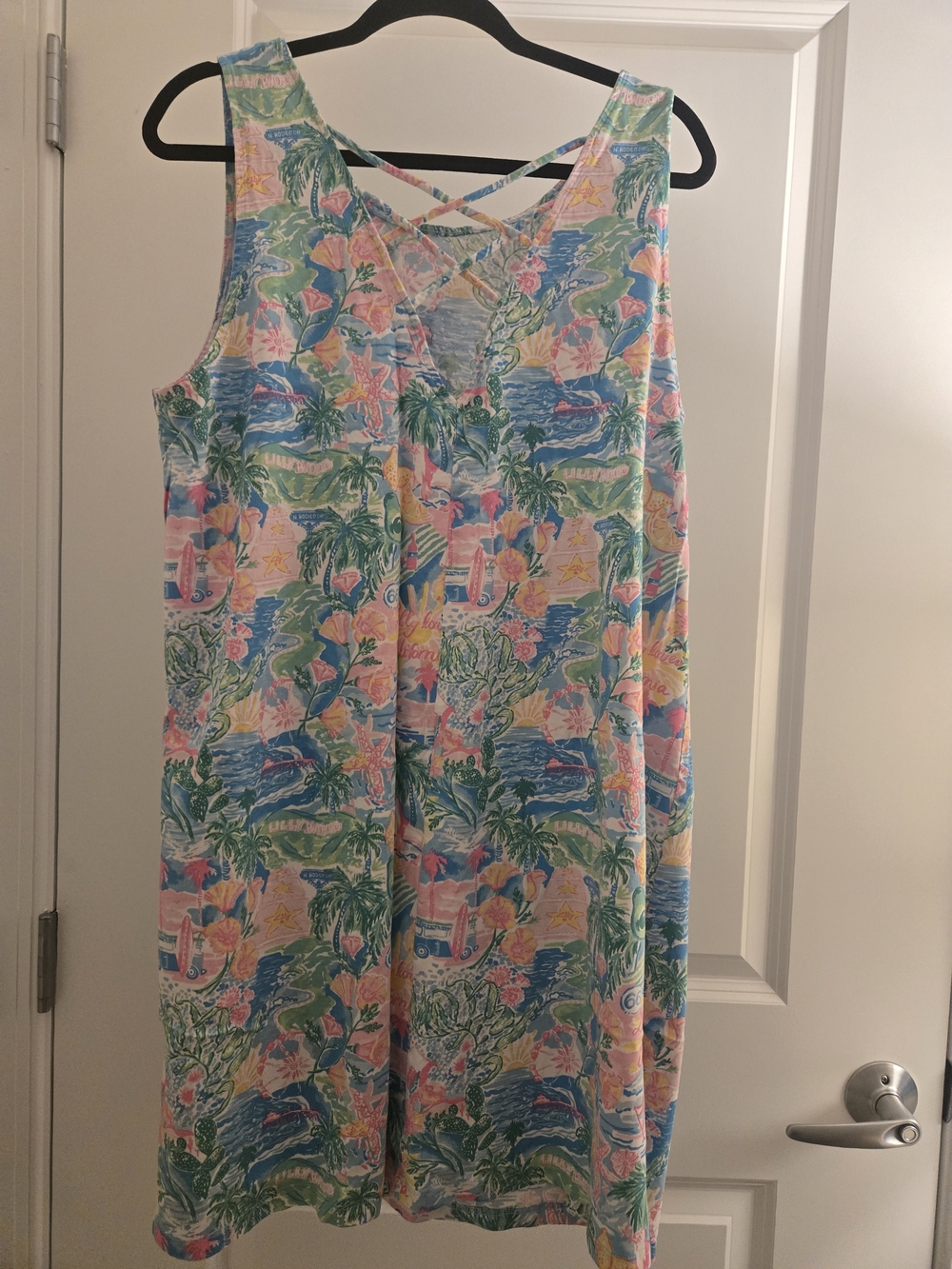 Lilly Pulitzer Kristen Swing Dress in the "Lilly Loves California" XXL - Picture 3 of 4